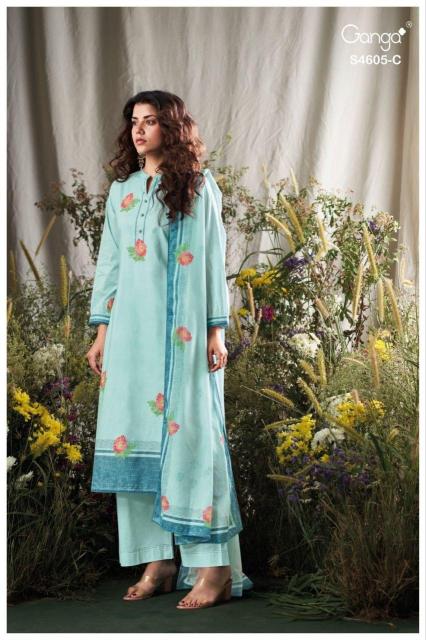 Ganga erixa 4605 dress materials wholesale amazon